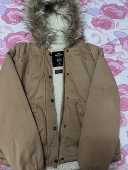 Tan/ Brown Faux Fur Lined Jacket