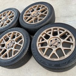 Rims Bronze KMC  5x110 Wheels Fit Dart Cobalt HHR Malibu FIAT JEEP PONTIAC SAAB ALFA ROMEO