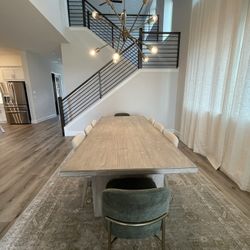 West Elm - Santa Rosa Plank Dining Table:90 inches:Driftwood Gray