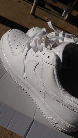 Low top white air force 1s
