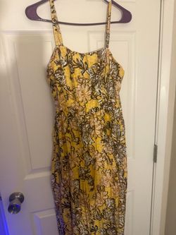 Yellow Floral Maxi Sundress