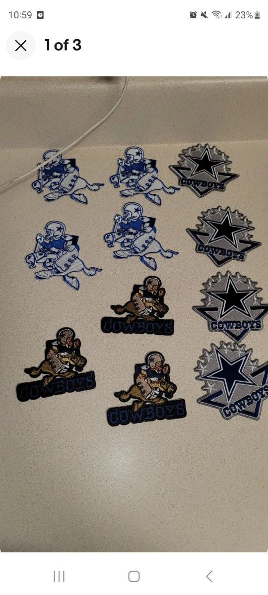 Cowboys Iron on Patches 