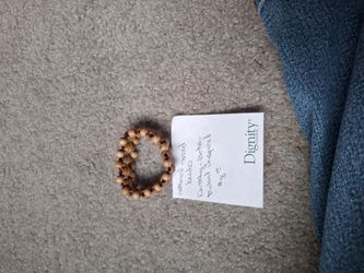 Natural wood beads