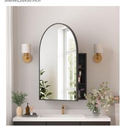 Black Arched Medicine Cabinet 
