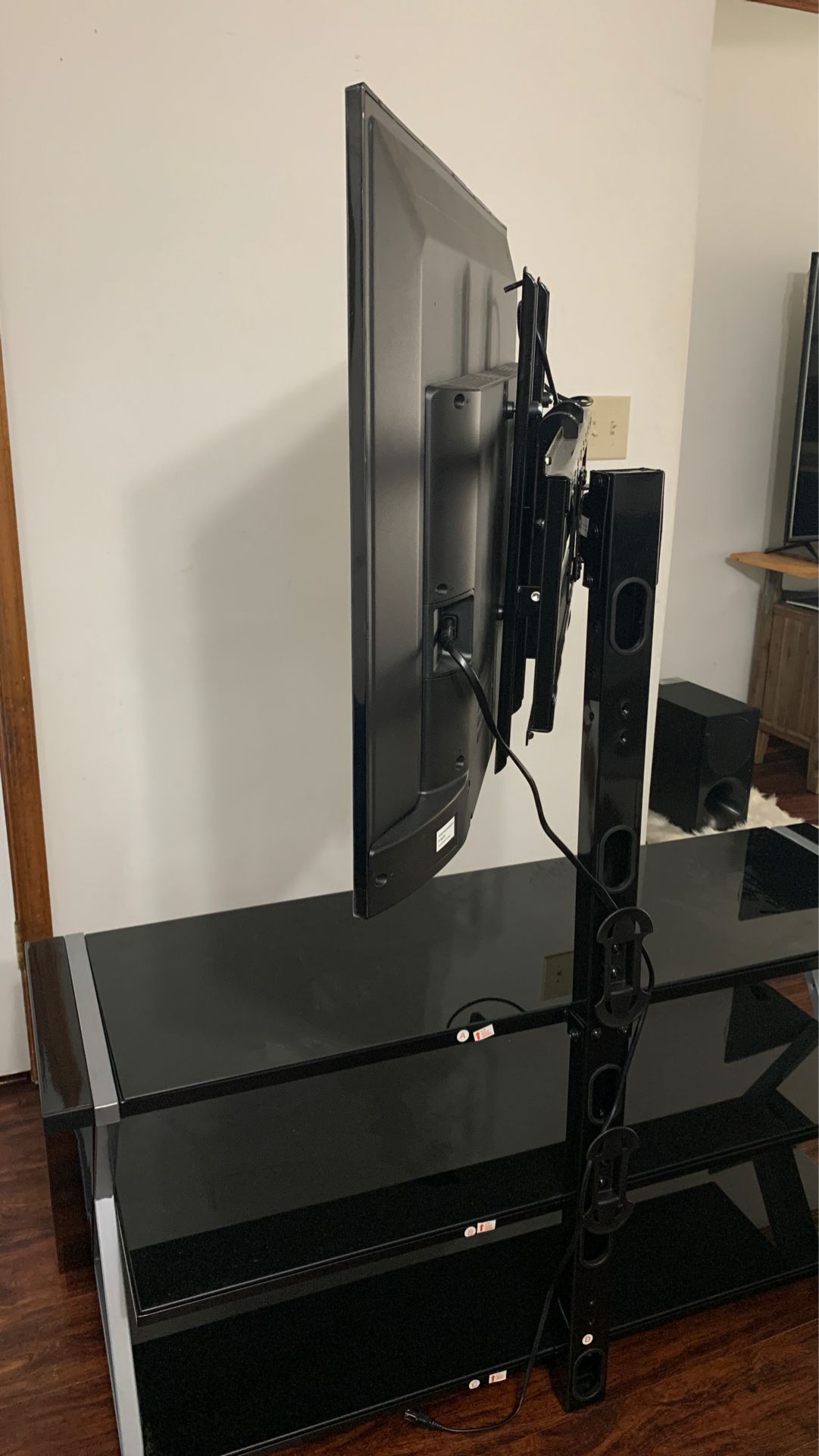 Three shelf TV stand with swivel mount!