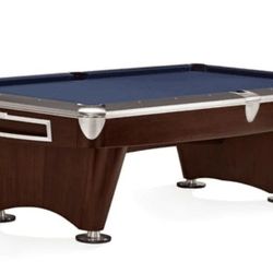 Brunswick Gold Crown V1 9' Pool Table Espresso &Skyline Walnut