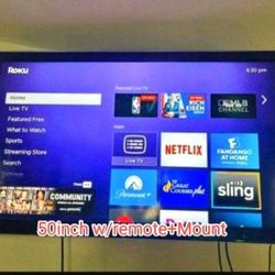 50 Inch Plasma Tv With Remote/Mount 
