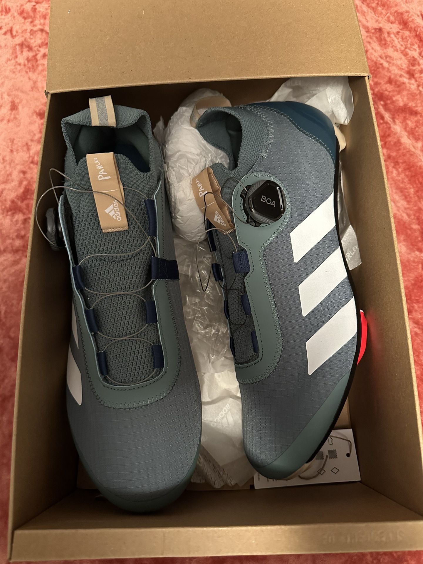 Adidas Parlay Road Shoe With Look  Delta Cleats