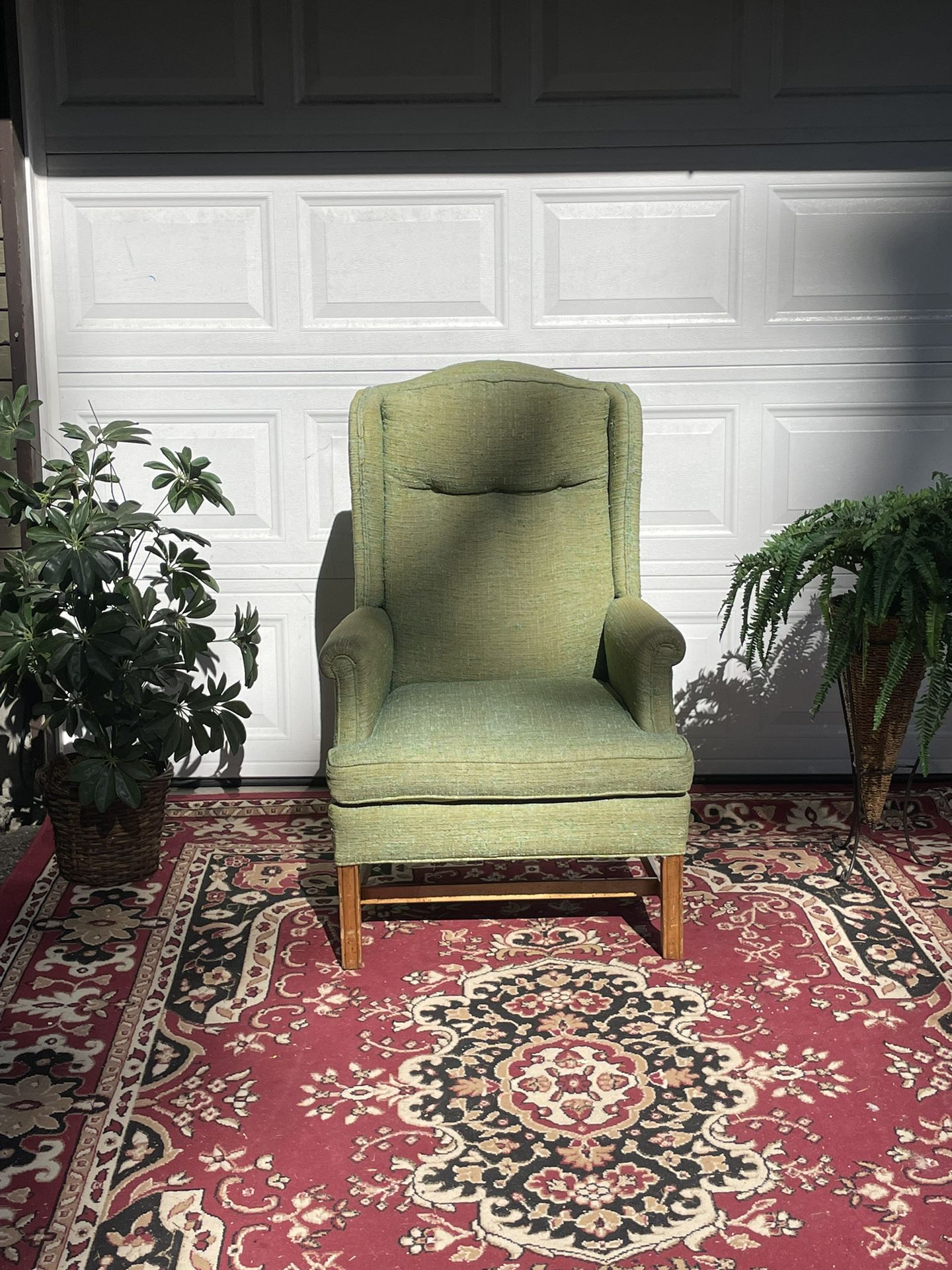 Vintage Wingback Lounge Chair