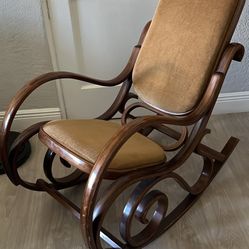 Vintage Bent Wood Rocking Chair