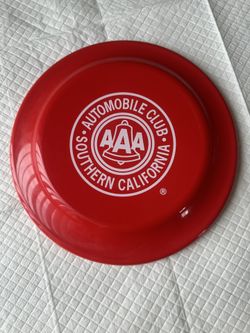 Vintage Automobile Club of Southern California AAA Red Frisbee Flying Disc Promo