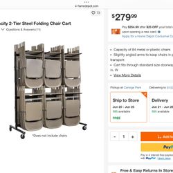 METAL RACK FOR FOLDING CHAIRS 