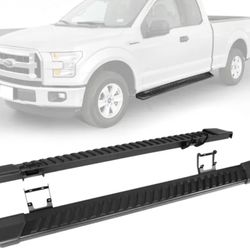 15-24 Ford F150 Super Cab V Style Running Boards Side Step Bars Black