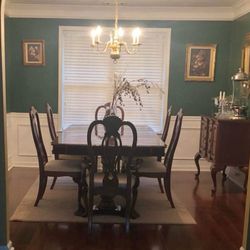Dinner Table With Chairs and Buffet 