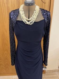 Ralph Lauren Navy Long Night Dress Size 8 