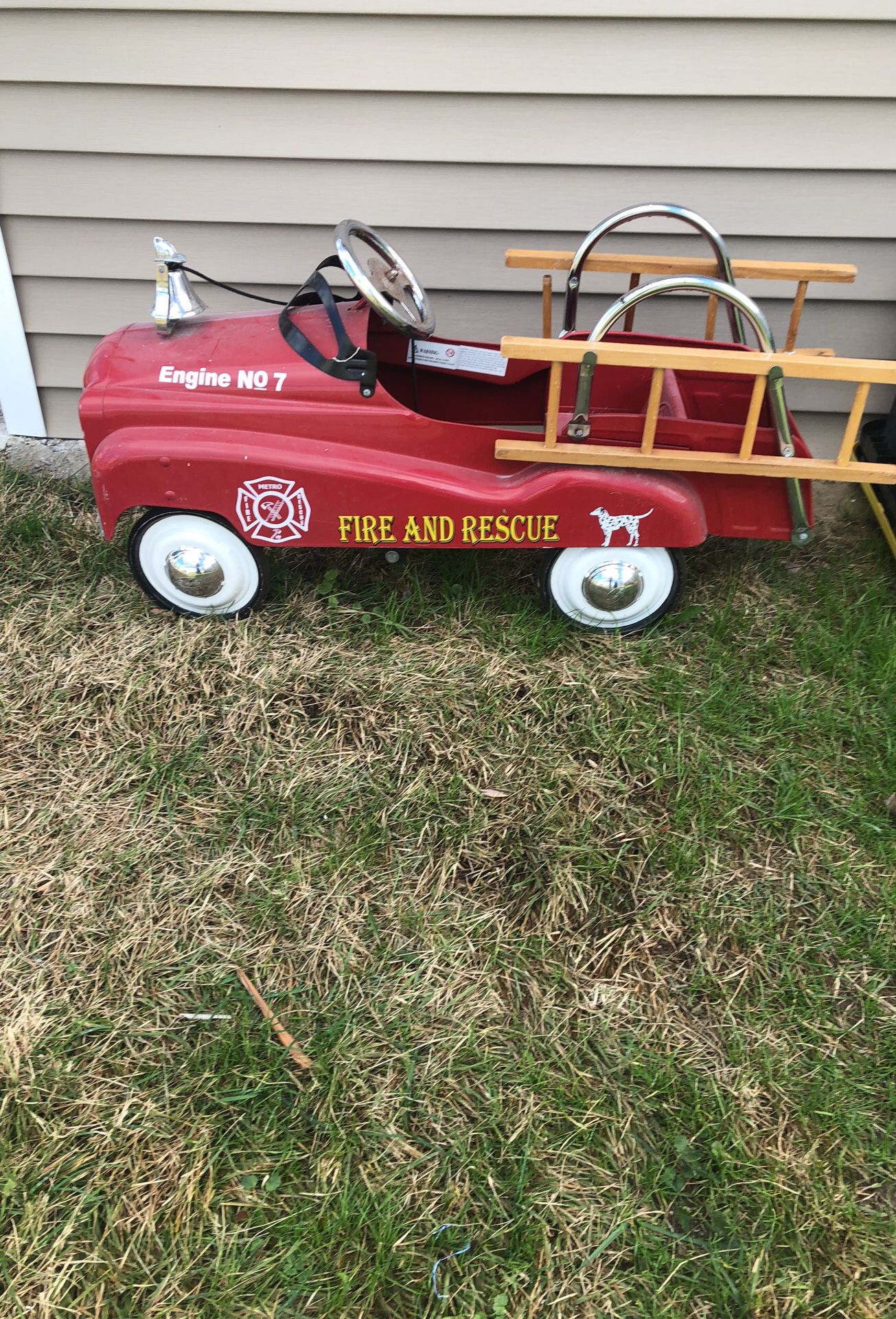 Fire and rescue Toy wagon Collectible item