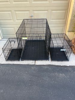 $10 Extra Small 20” Crate, $20 Small 24” Crate and $60 Extra Large 42” Crate