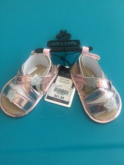 Gymboree - Little Girls Delia Pink Sparkle Sandals