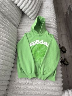 Sp5der Web Hoodie Slime Green