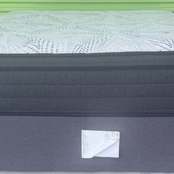 Queen Size Mattress - Box Spring And Frame Optional