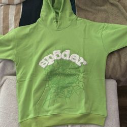 Green Sp5der Hoodie 