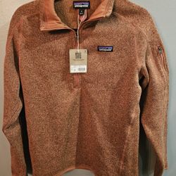 Patagonia Women's Better Sweater 1/4 Zip Pullover (Burl Red) 25618 - medium