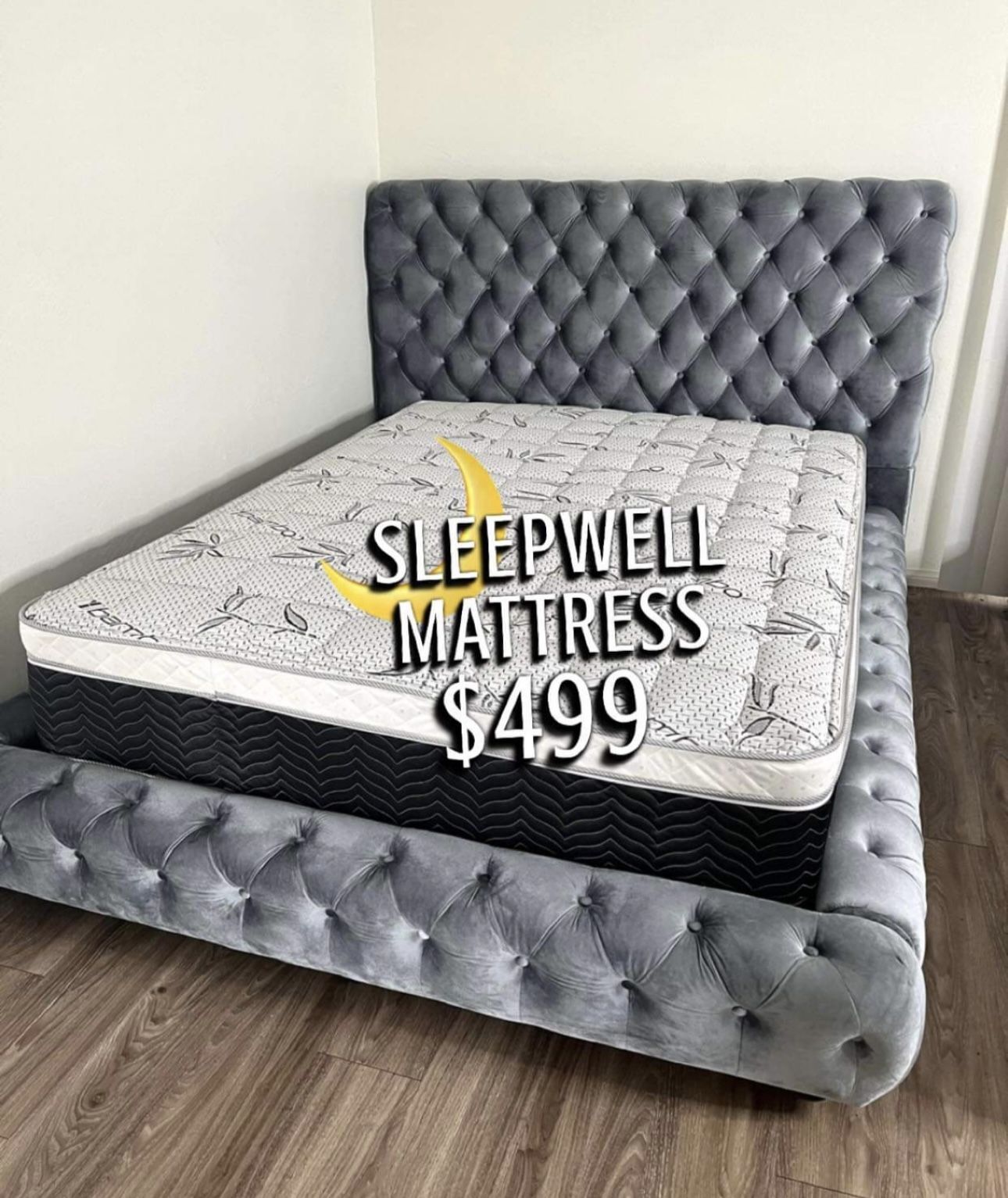 New Queen Bed Frame With Mattress