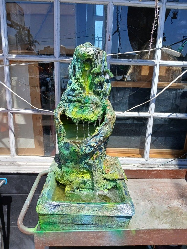 Waterfall Fountain ⛲️ Concrete About 3 Ffet