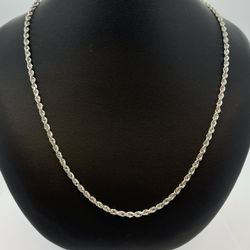 White Gold Rope Chain 