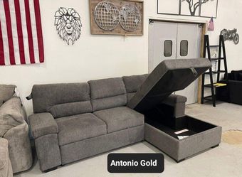Big Sale 💥 Yantis 2 Piece Sleeper Sectional With Storage ✅In Stock 🚚Fast Delivery Thumbnail