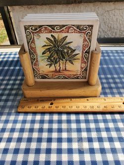 Ceramic coaster set