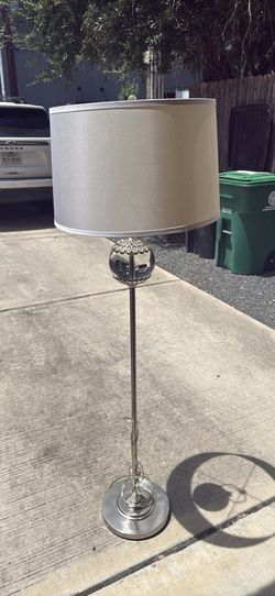 Modern Brushed Nickel Floor Lamp