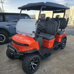 Denago Rover XL Lithium Street Legal LSV Golf Cart in Orange 🍊