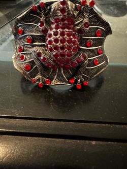 Vintage Rhinestone Frog Bracelet