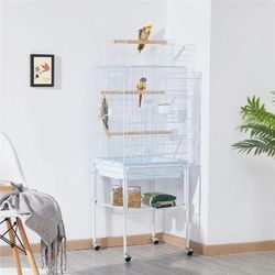 Rolling Bird Cage with Stand