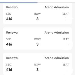 Houston Rocket and San Antonio  On November 6, three. Asking $15 per ticket. Thank