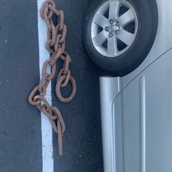 Antique logging  chain
