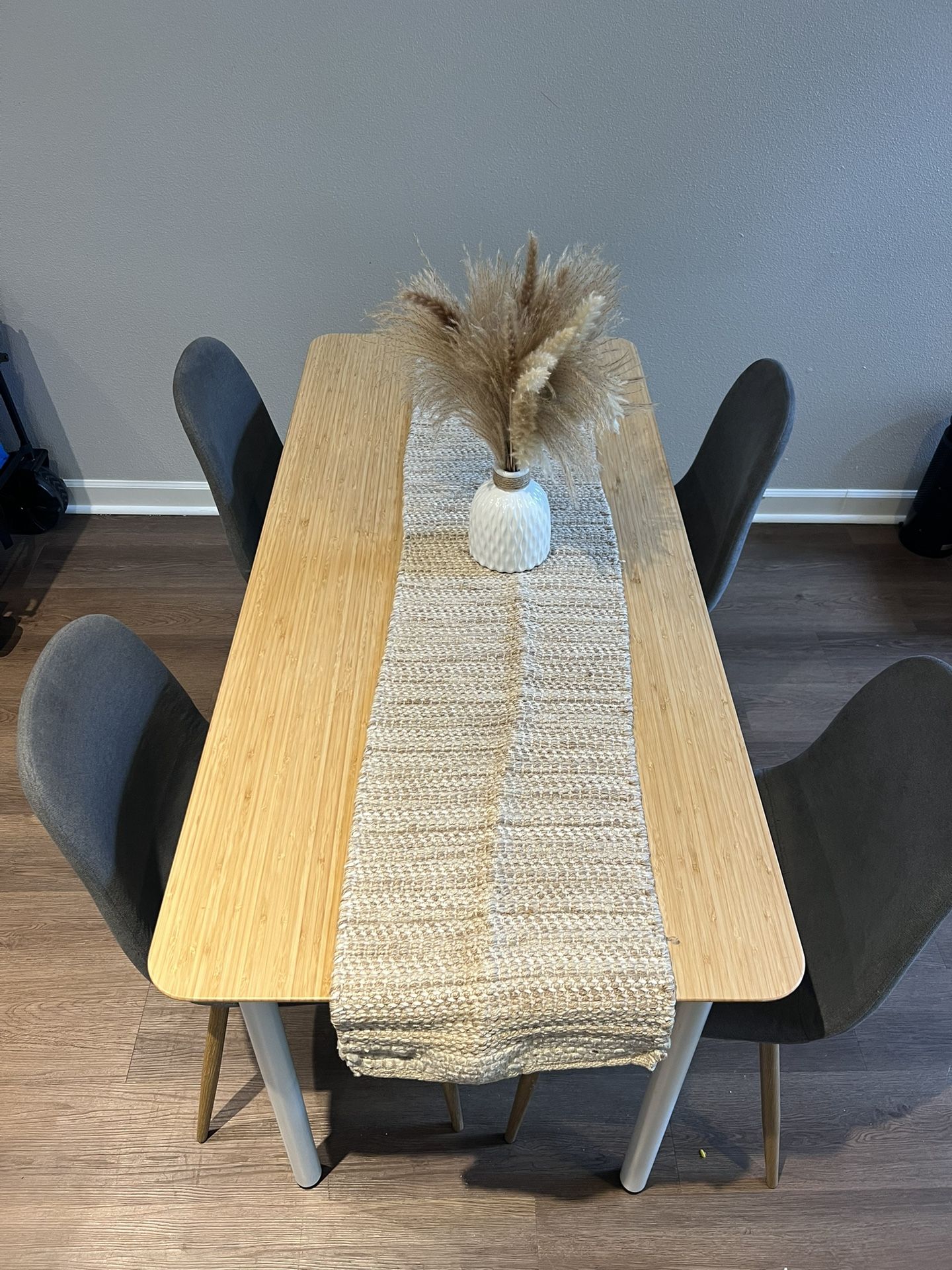 Modern Dining Table Set – 4 Chairs Included