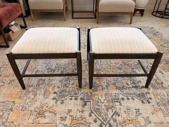 Wood Frame Pillow Top Ottoman (Set Of 2)