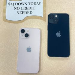 Apple IPhone 13 Mini Unlocked - $1 Down Today, No Credit Required (PROMOTION FROM 6/21 TO 7/5)