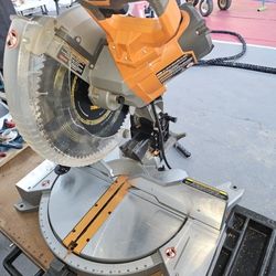 Ridgid R4221 15 Amp 12" Corded Dual Bevel Miter Saw With Lazer Light