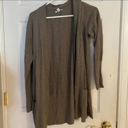 Grey/Brown Cardigan Size L