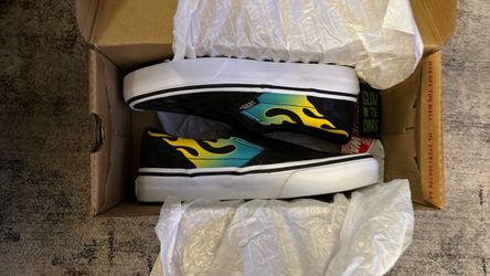 Vans Classic Slip-On Glow Flames Size 1.0