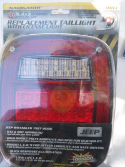 Jeep Wrangler Tail Lights W/license Plate Light