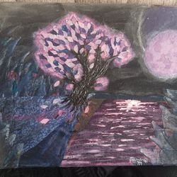 Fantasy Tree Fabric Art