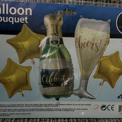 ‼️PLEASE DONT ASK IF AVAILABLE‼️ORDER TO BE MADE‼️ CELEBRATE/CHEERS BALLOONS FOR BOUQUET