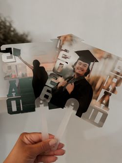 Fan graduation signs