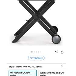 Ninja Collapsible Outdoor Grill Stand, XSKSTAND Woodfire New $89