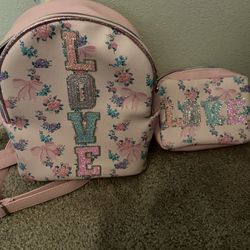 2 Mini Backpack With Small Make Up Bag For 15.00