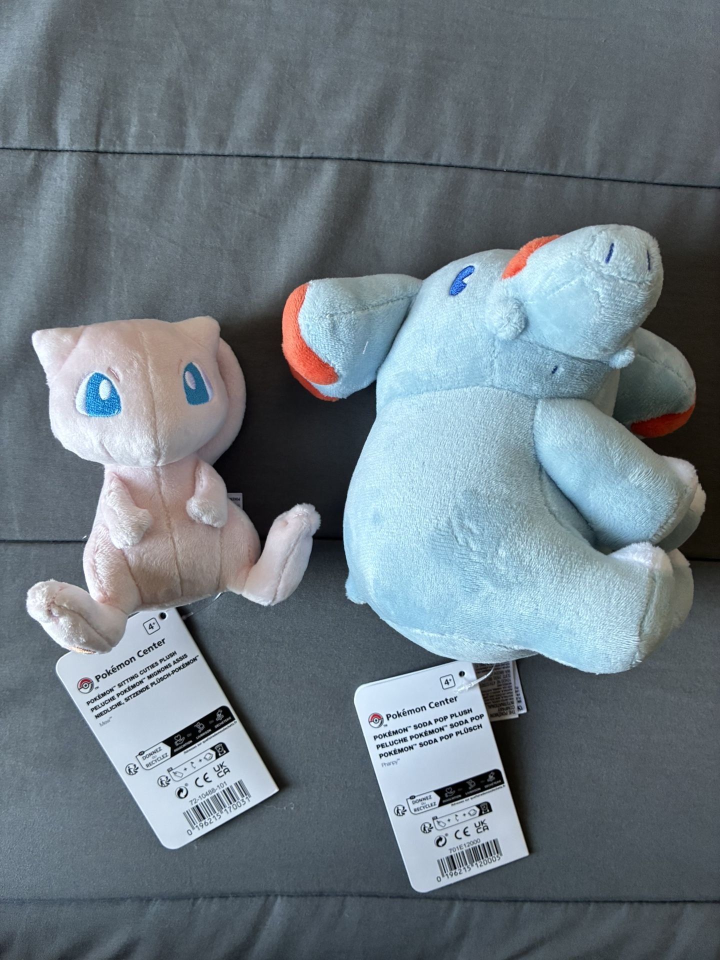 Pokemon Center Plushies Mew Phanpy 